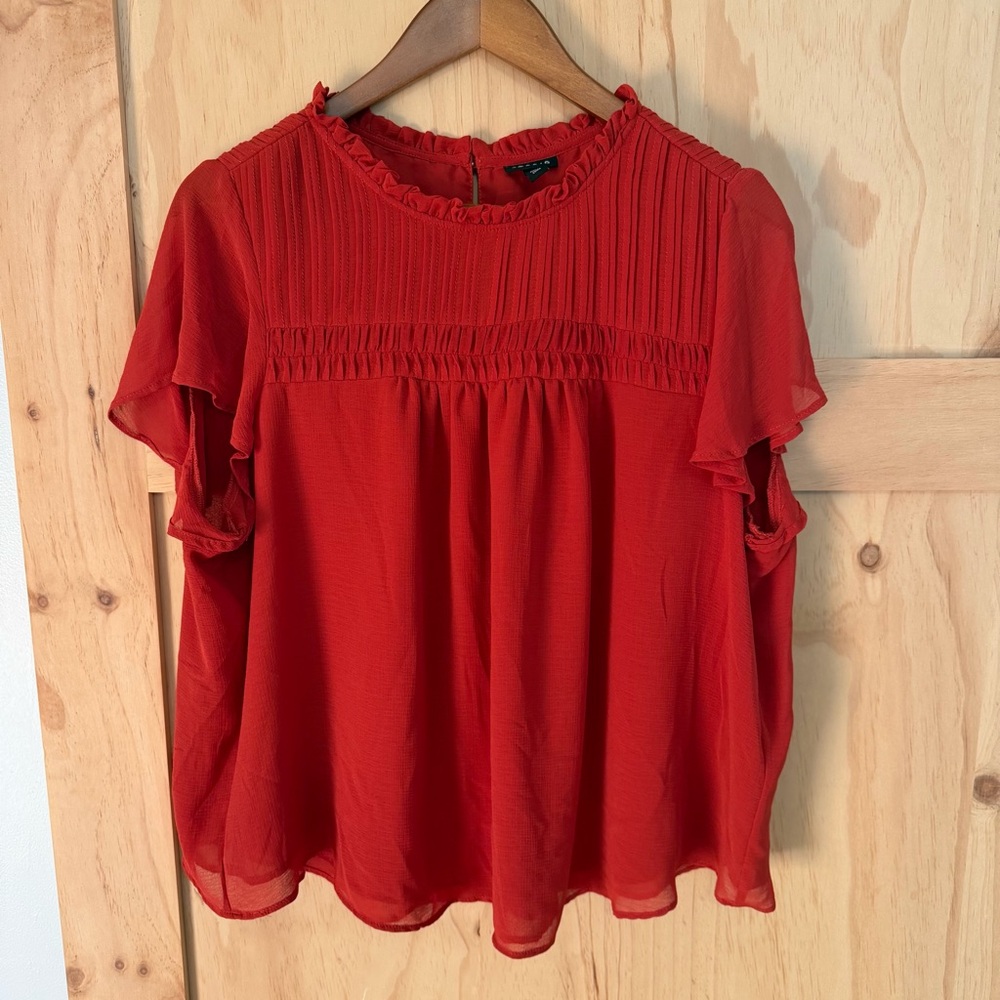Torrid Plus Size Elegant Red Women's Babydoll Top
